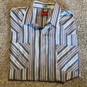 Vintage Plains Western Wear Pearl Snap Shirt